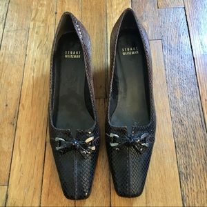 Brown Snakeskin Stuart Weitzman Heels